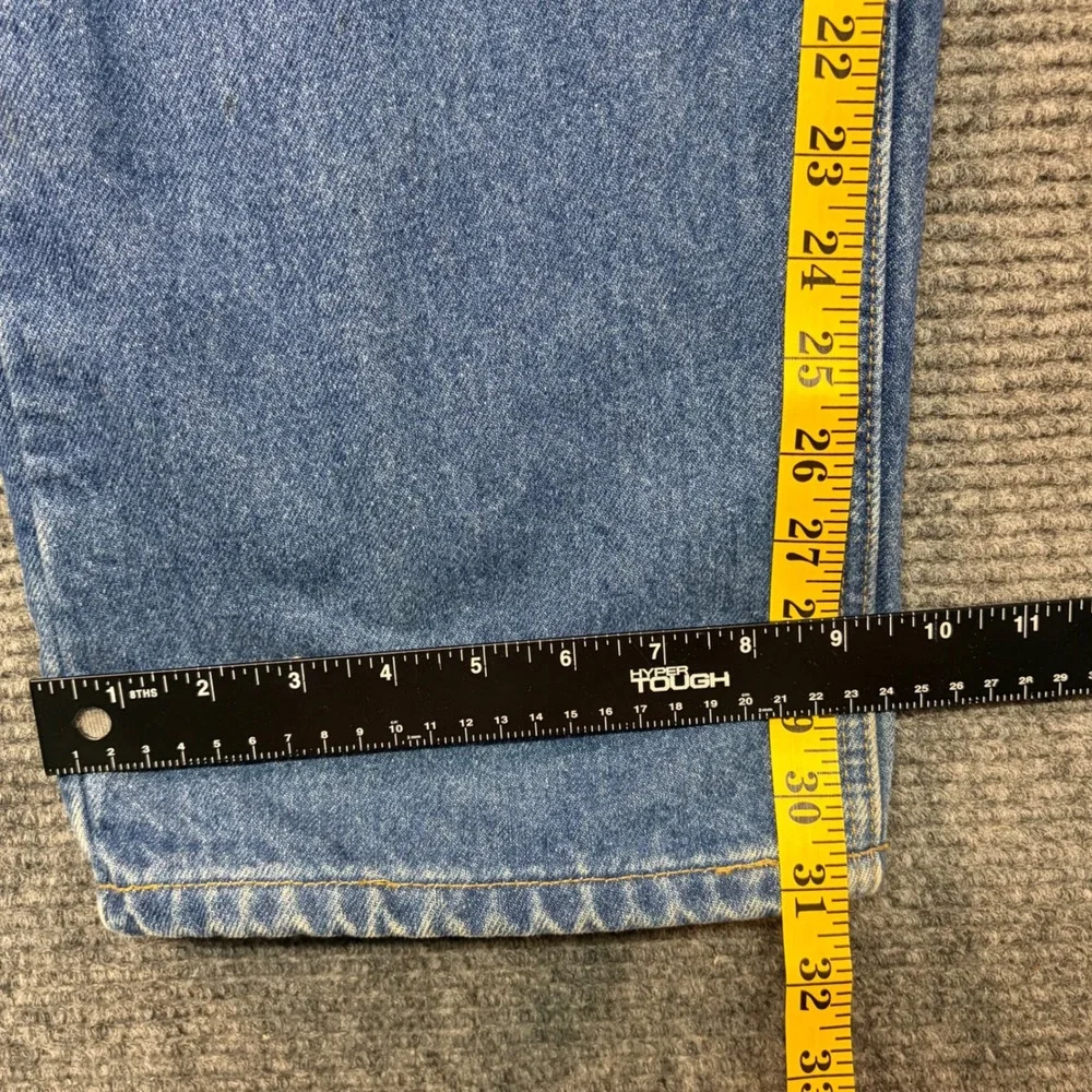Carhartt Flannel Lined Relaxed Fit Straight Leg Jeans Mens 38x31 Blue Denim